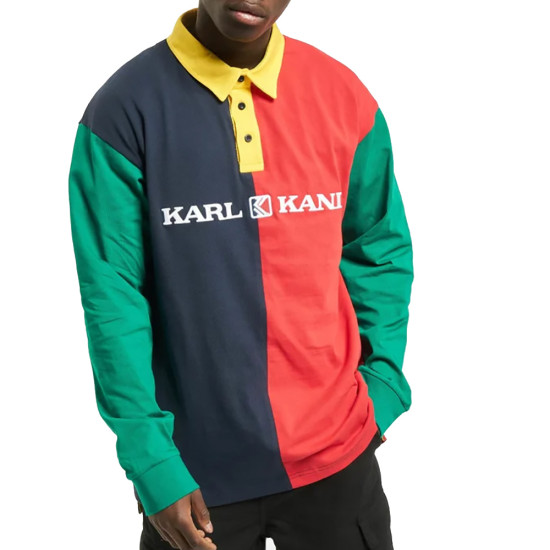 Karl Kani Ανδρική μακρυμάνικη μπλούζα Retro Block Rugby Shirt